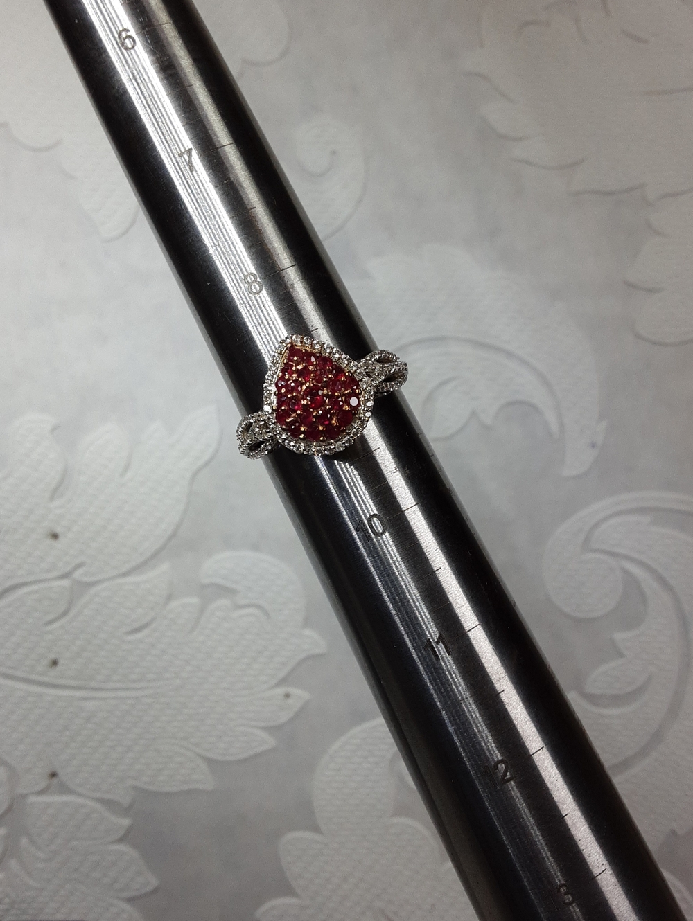 925 ruby ring - Picture 5 of 5